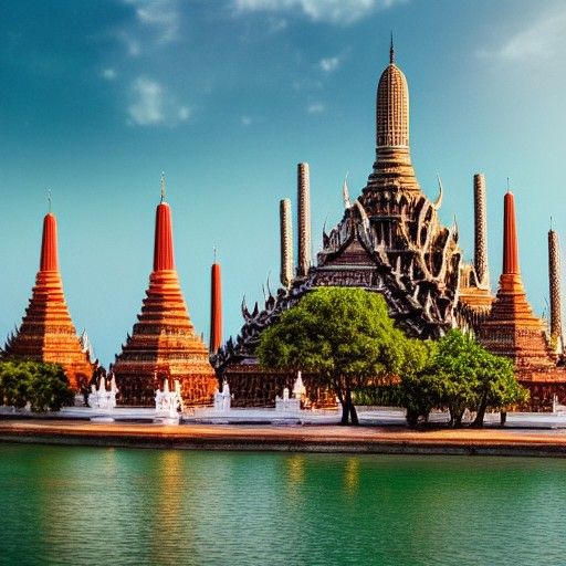 Wat Arun Bangkok: Detailed Matte Painting in Thailand