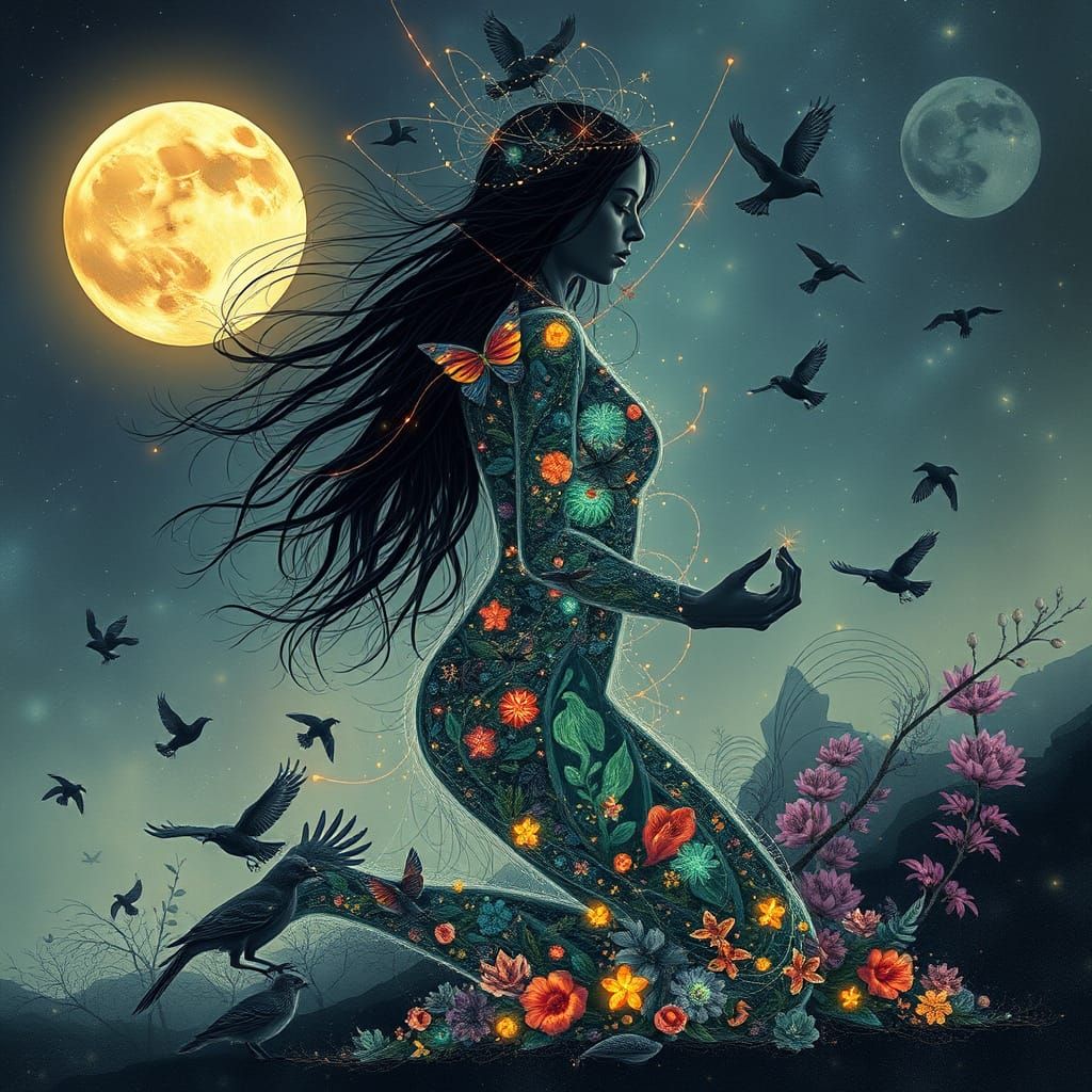 Celestial Goddess Awakens Lush Fantasy Kingdom