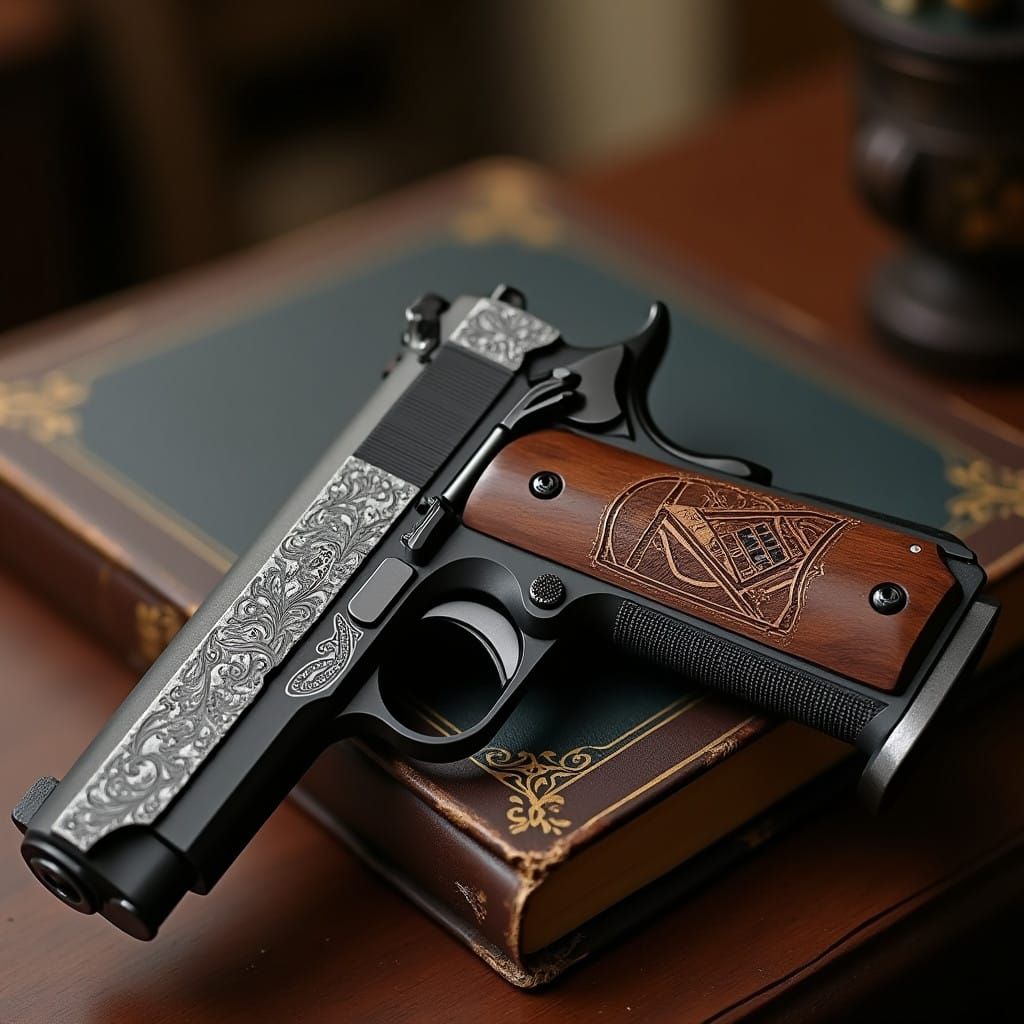 Freemason Colt 1911 A1 with Masonic Engravings