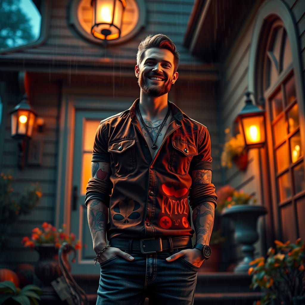 Gothic Gentleman in Triadic Colors