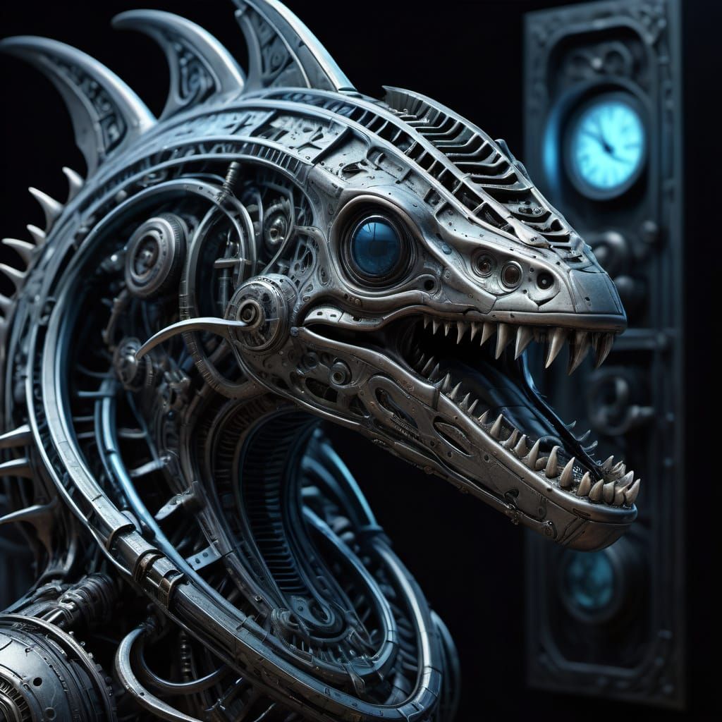 Giger Shark in a museum