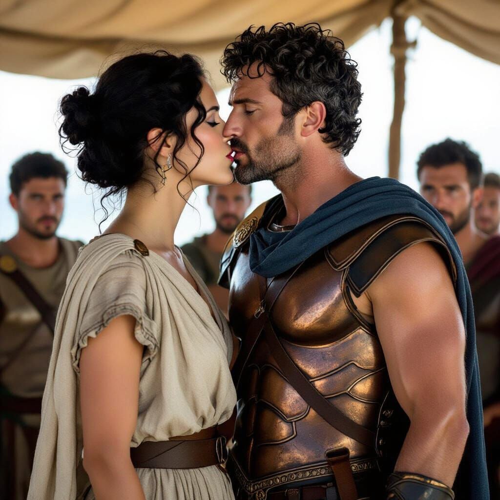 Passionate Kiss in Ithaca, Cinematic Film Still