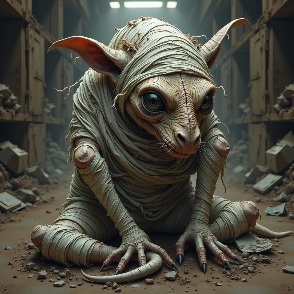 Grotesque Creatures in a Hyperrealistic Dreamscape