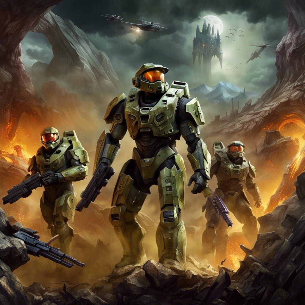 Epic Sci-Fi Battle on Alien Planet