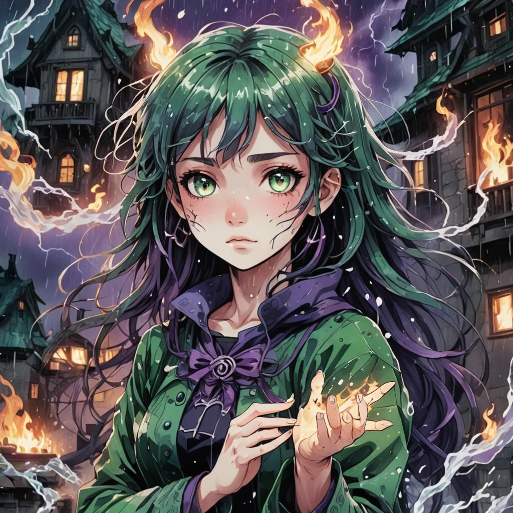 Magical Girl in Haunted House: Dark Fantasy Anime