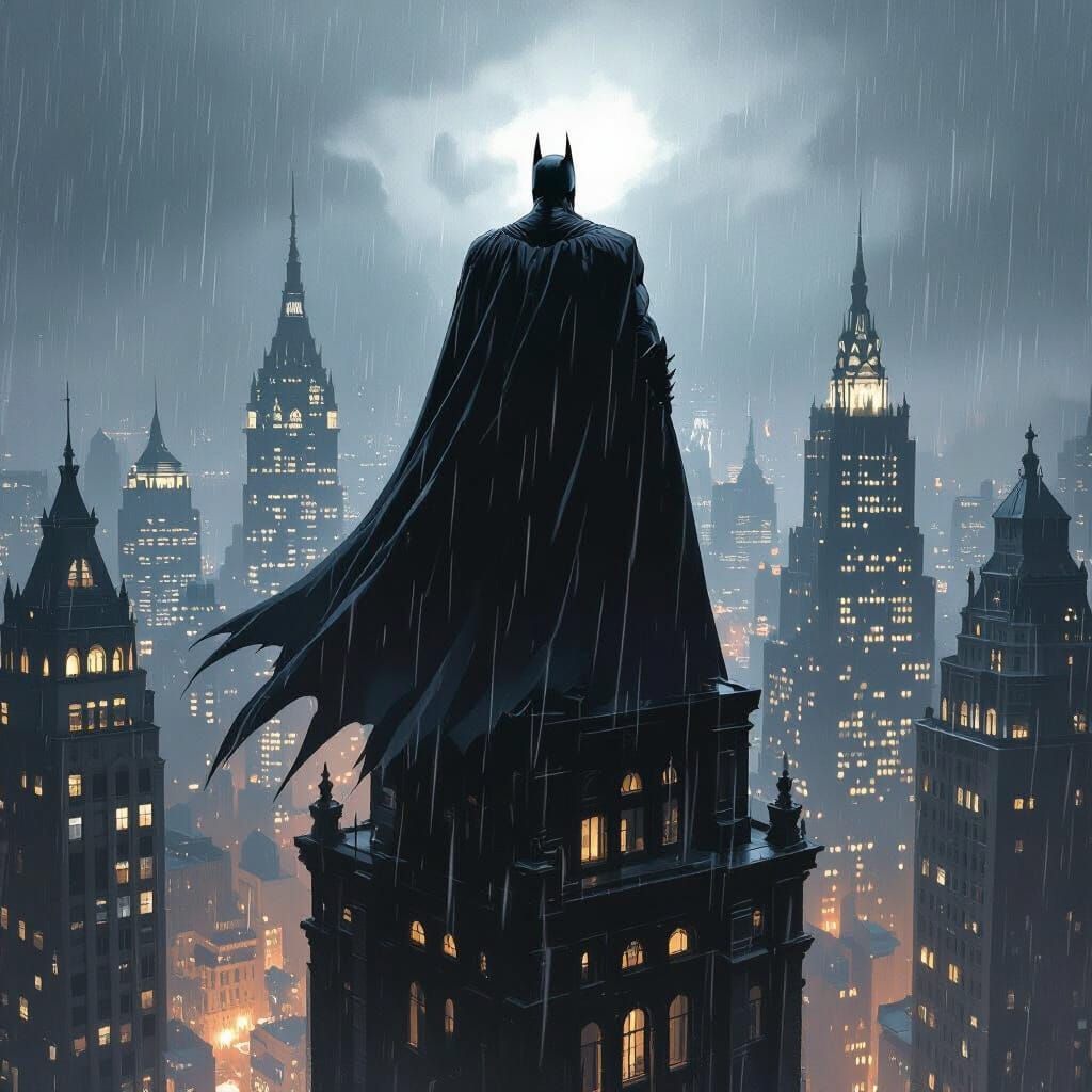 Batman in Gotham: Gothic Art Style