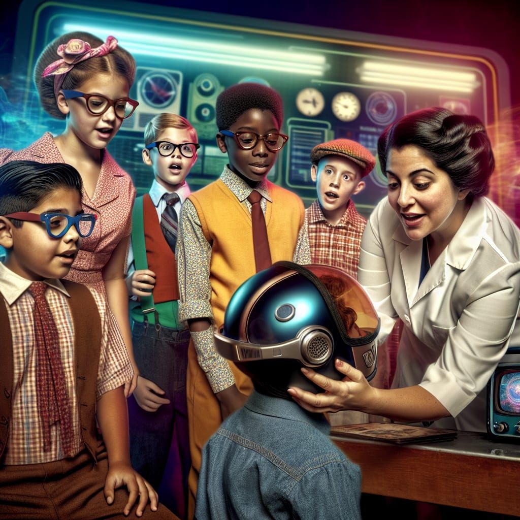 Children Explore Technology in Retrofuturistic Lab