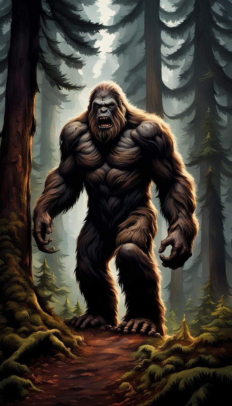 Bigfoot Attack in Redwood Forest: Sinister Photography