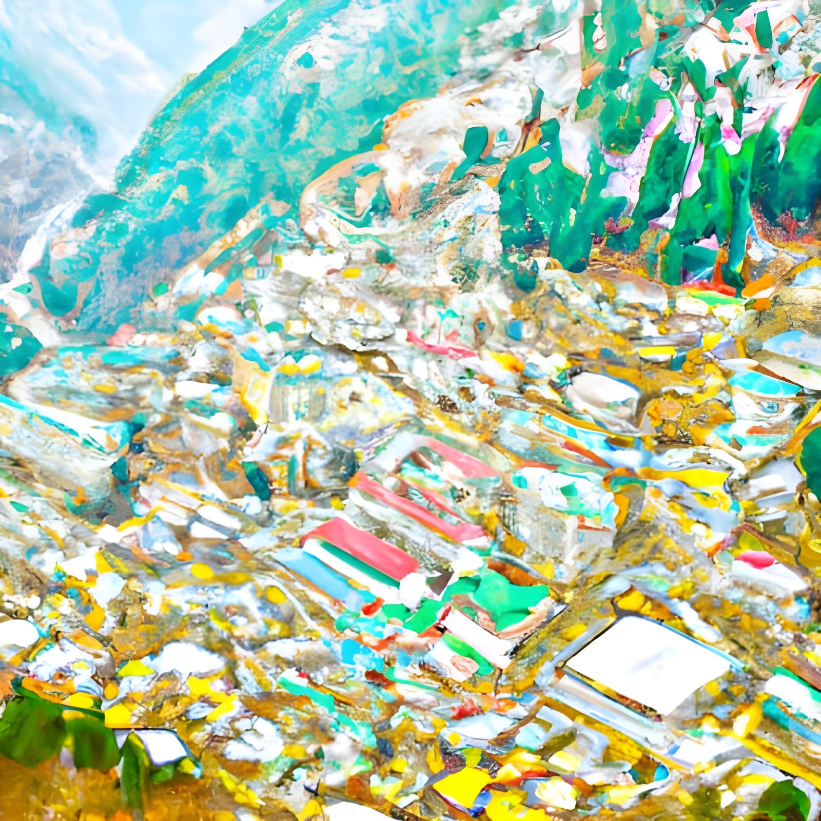 Tawang, Arunachal Pradesh: Hyperrealistic Digital Painting