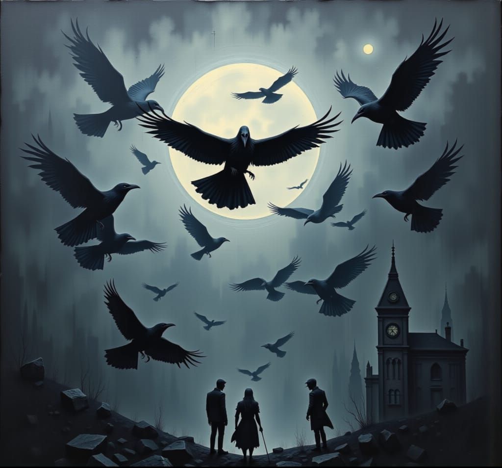 A Murder of Crows: Mysterious Gathering
