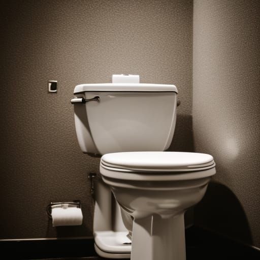 Professional Toilet Photo with Bokeh and Natural Light