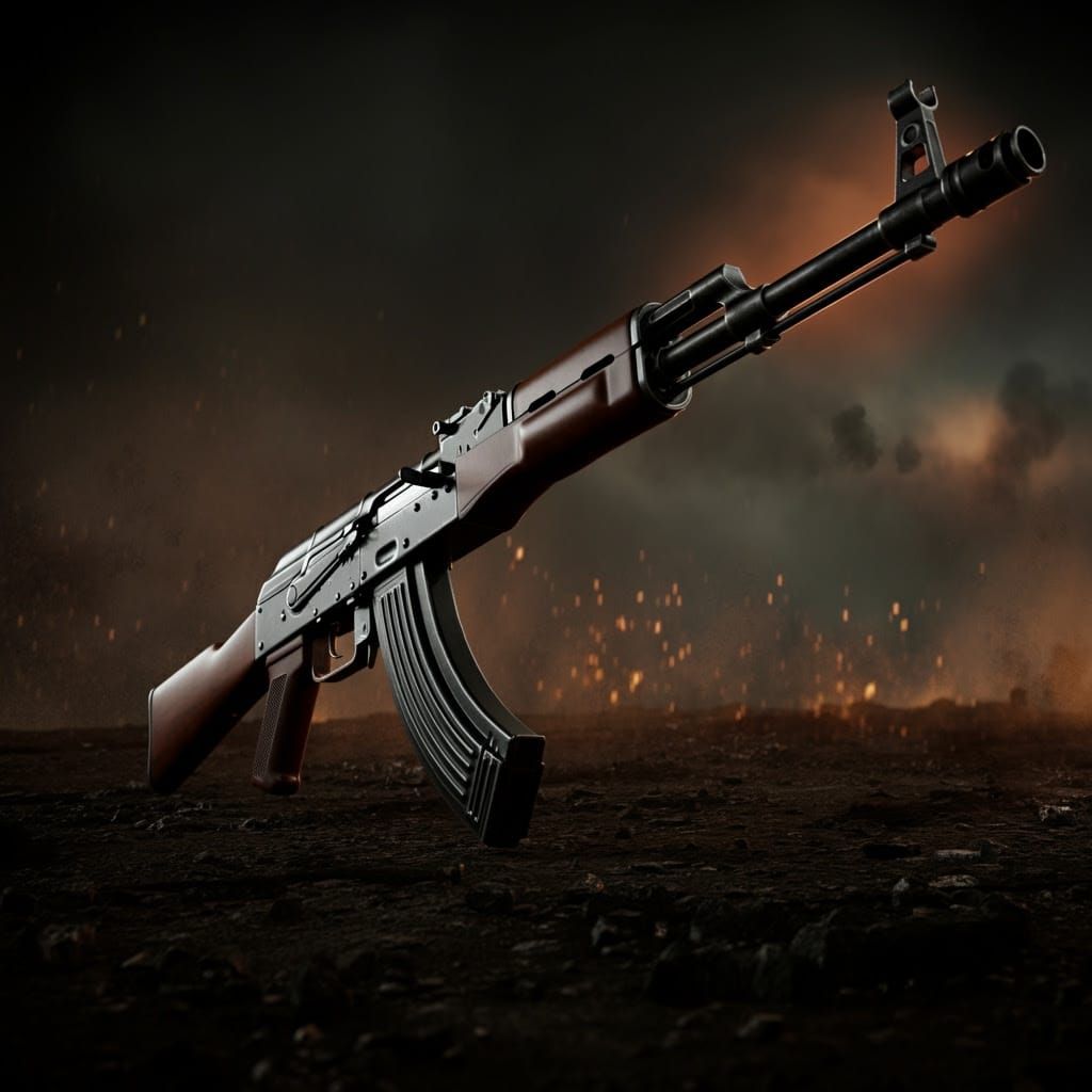Stunning AK-47 Sci-Fi Concept Art in Unreal Engine 5 Style