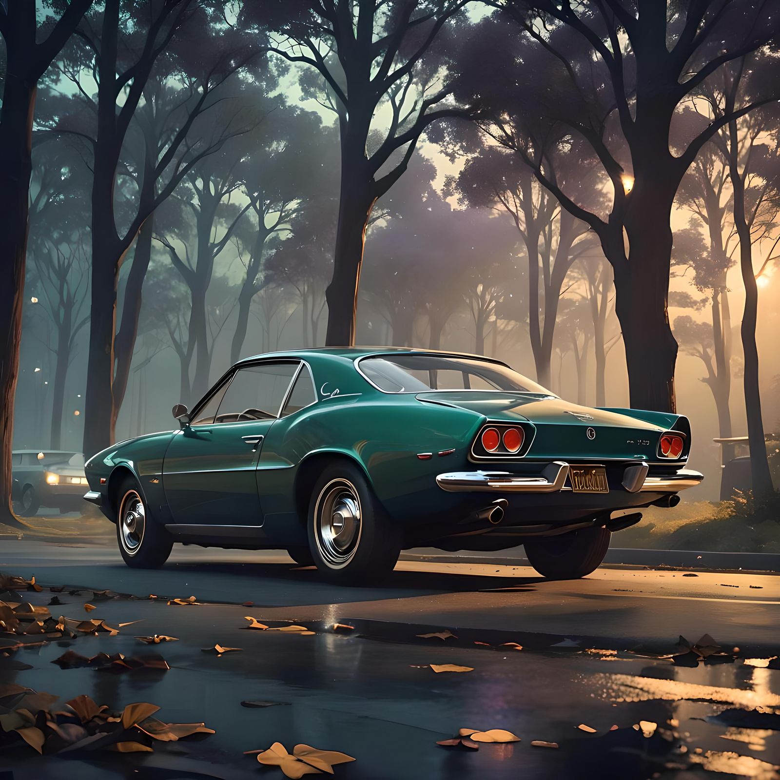 1963 Studebaker Avanti in Dark Green: 4K Photorealistic Rend...