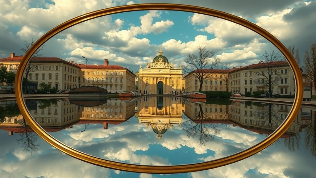 Surreal Mirror Reflects a Different Reality