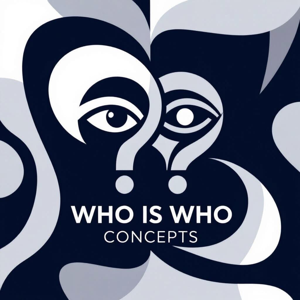Sleek Minimalist Logo for Who is Who Concepts