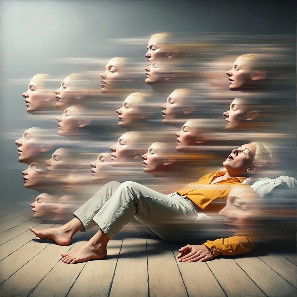 Surreal Blurred Portrait in Richter's Style