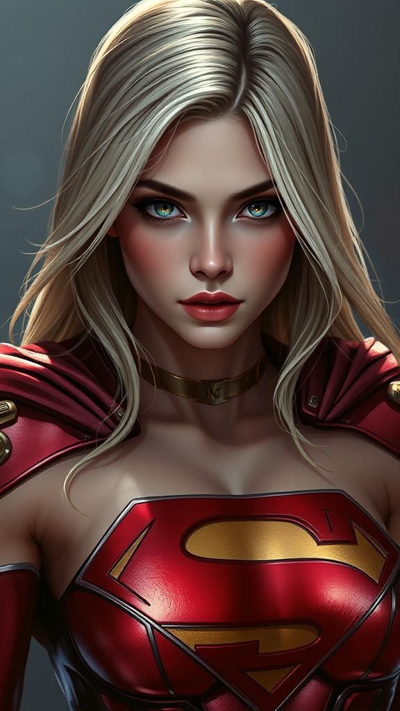 Supergirl Concept Art: Cell Shaded Post-Grunge Illustration