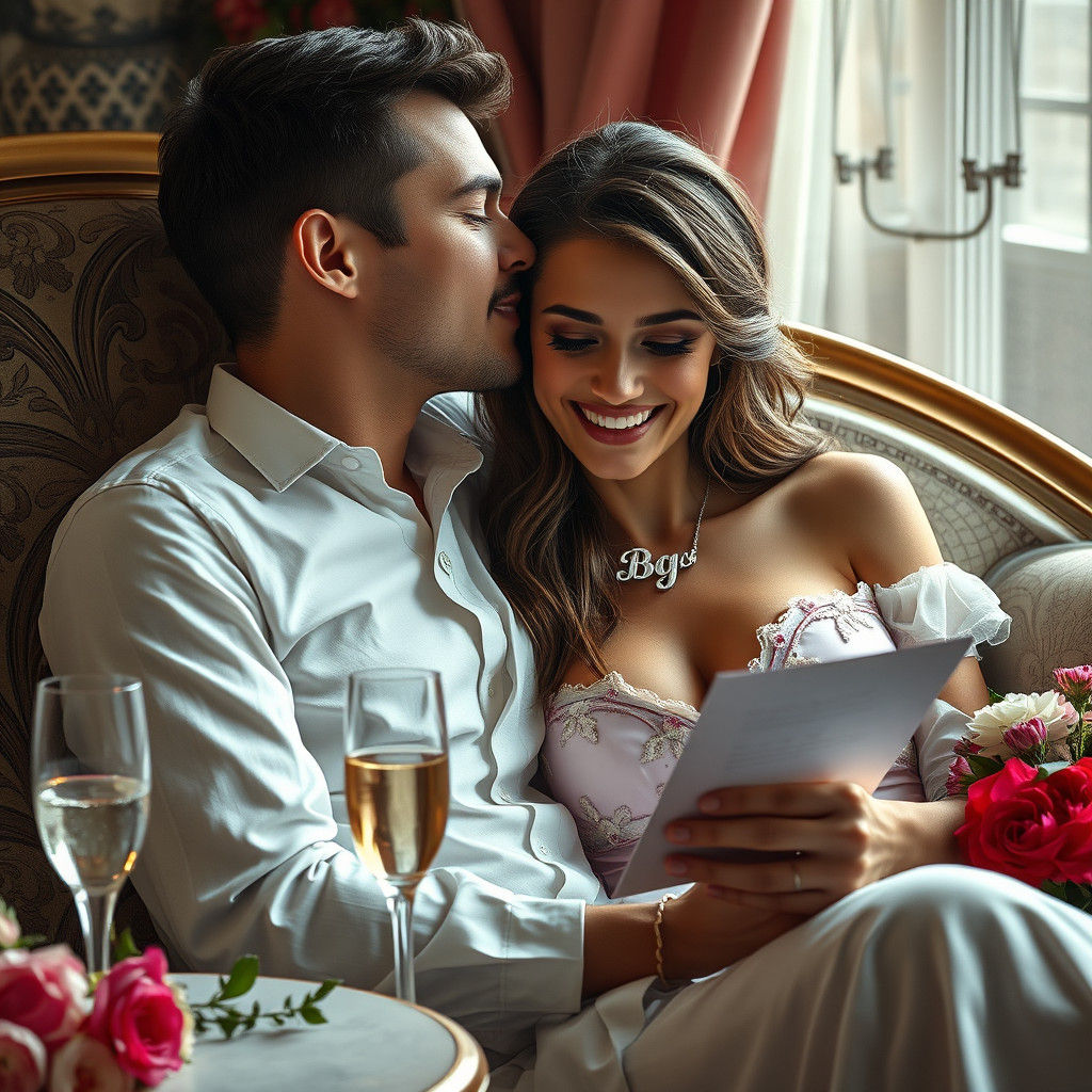 Italian Woman Portrait with Renaissance Jewelry and Setting