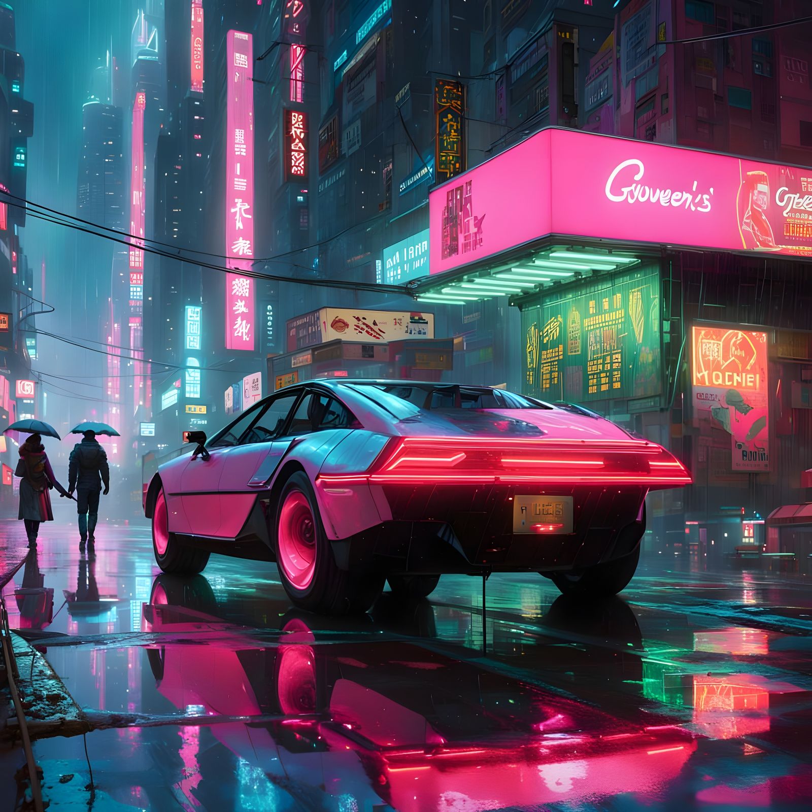 Neon Dreams in a Cyberpunk Metropolis
