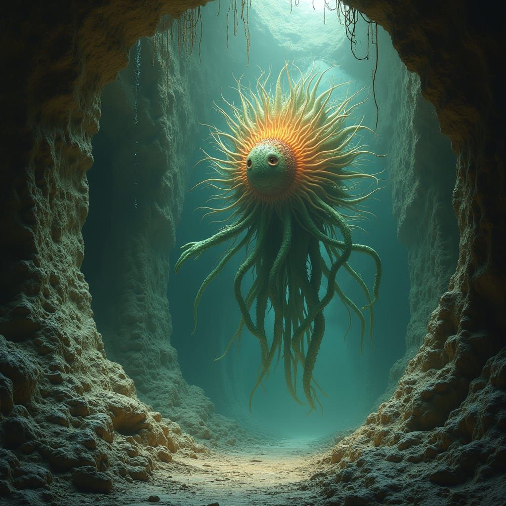 Echofern Entity in Abandoned Hive-Core Vault