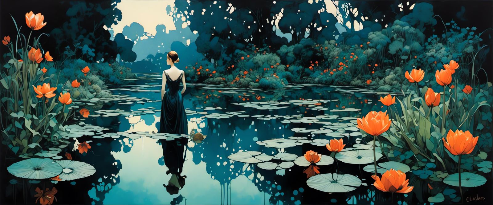 Debussy's Nocturnes: A Giverny-Inspired Digital Reverie