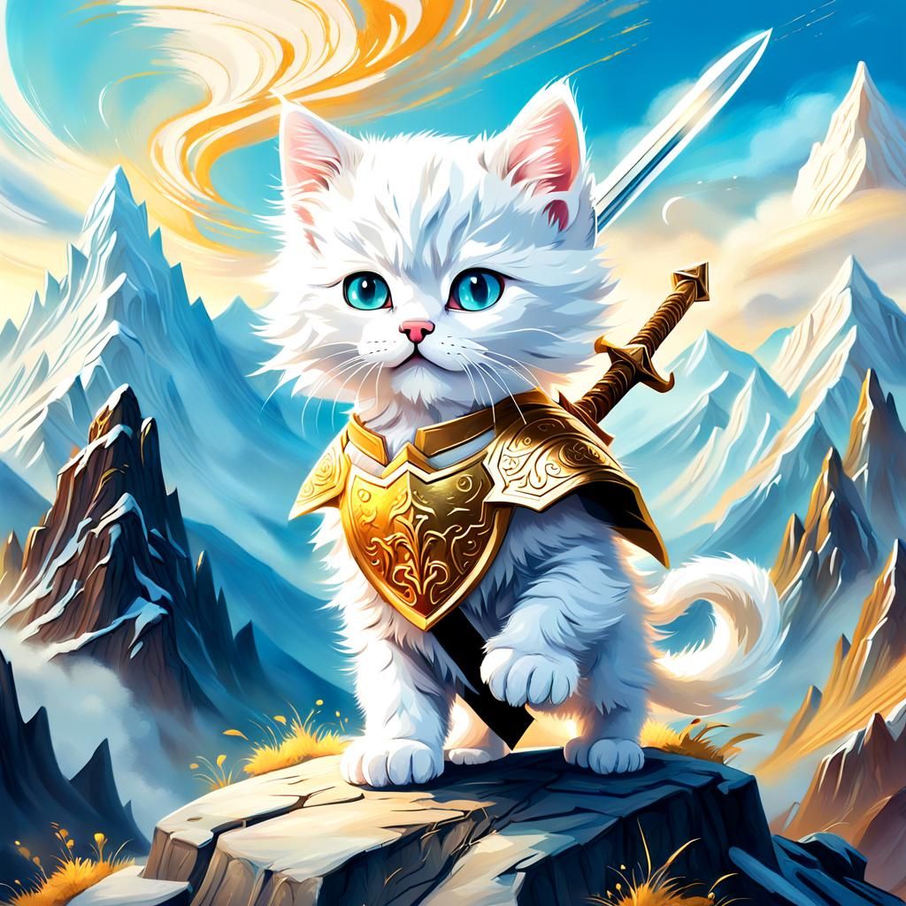 Made-up RPG Character: Kitten warrior