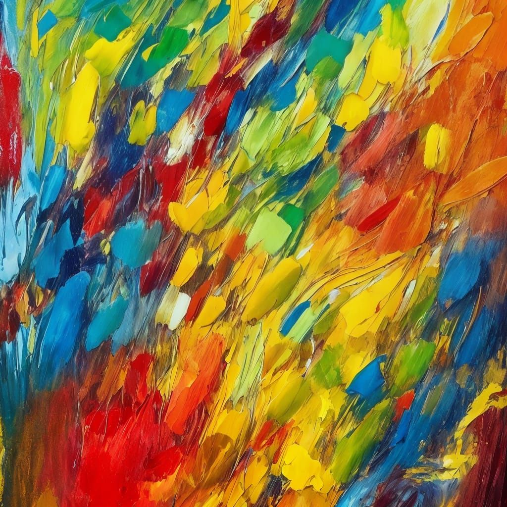 Expressionist Painting of Audible Intelligence in Oil