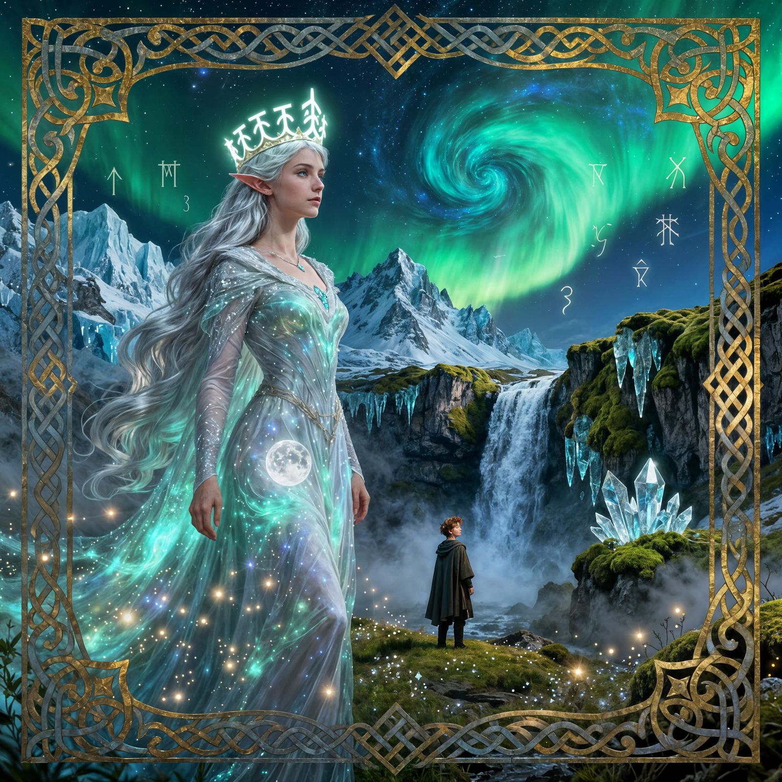 Elf Queen of Skaftafell in Majestic Icelandic Landscape