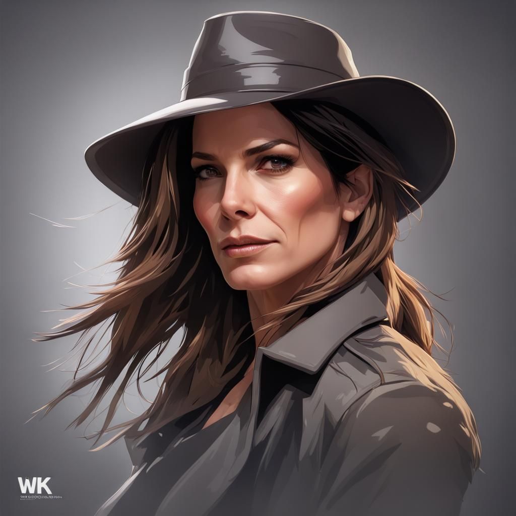 Detective Portrait in Artgerm Style