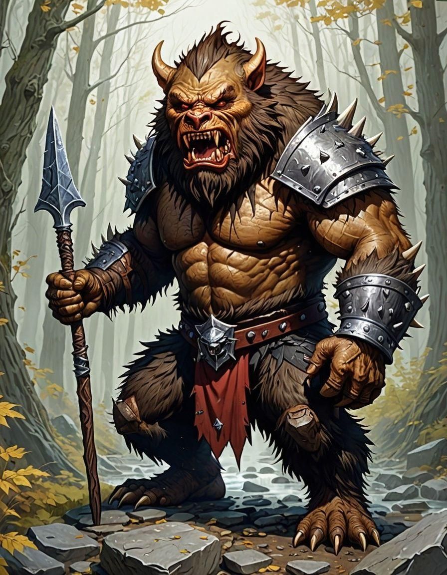 Dungeons and Dragons Bugbear Character
