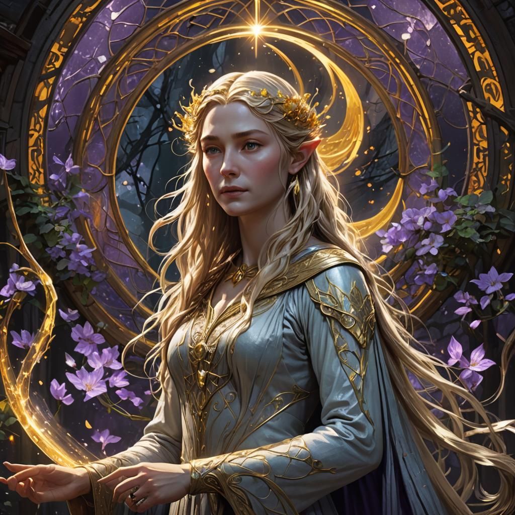 Galadriel Dark Fantasy Concept Art in 8k