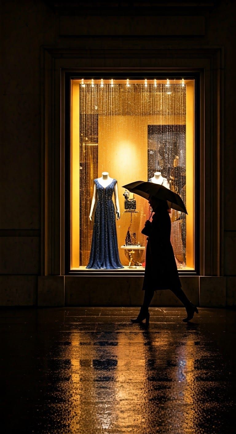 Bill Brandt-Inspired Evening Chic Window Display
