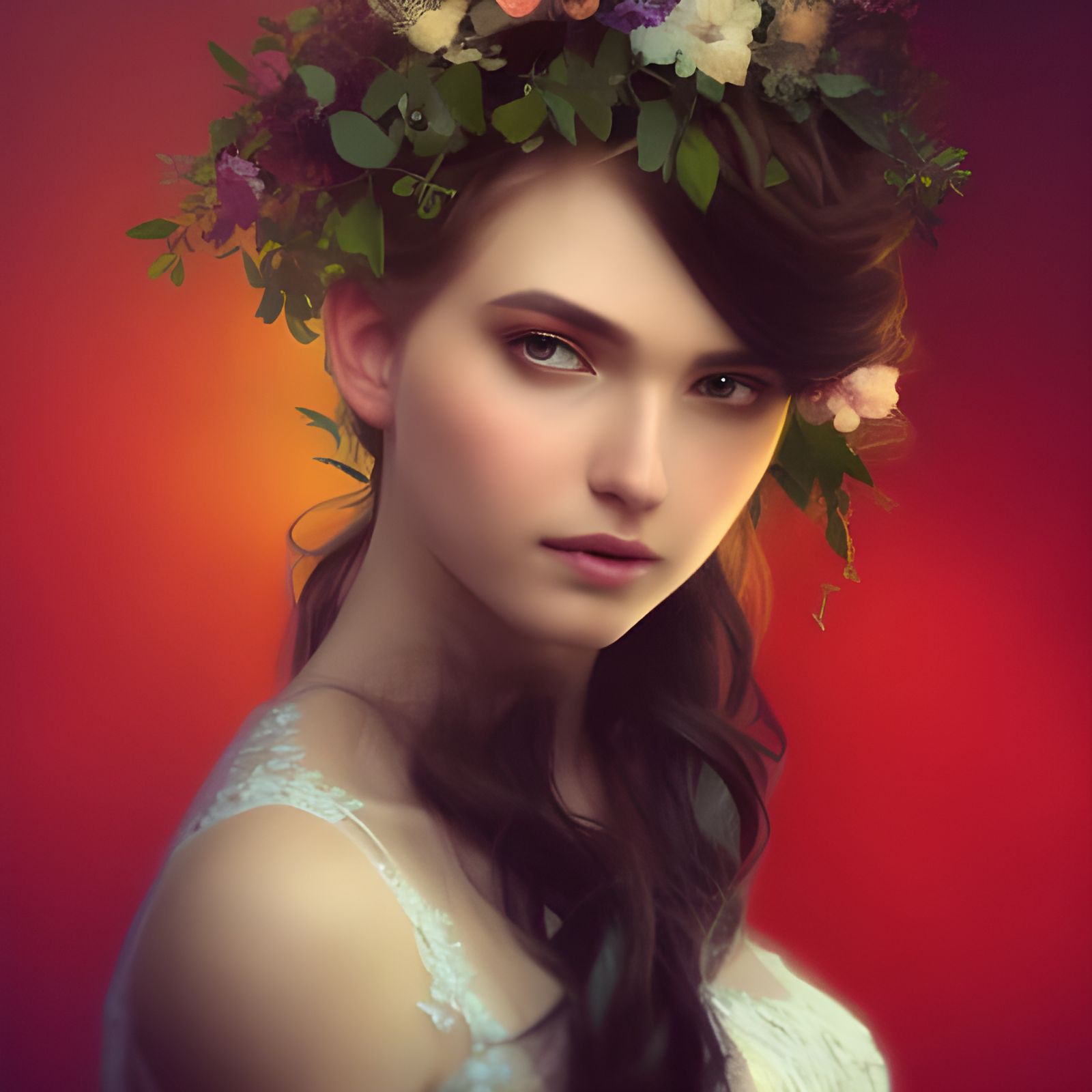 Bride with Flowers: Professional Photography Portrait