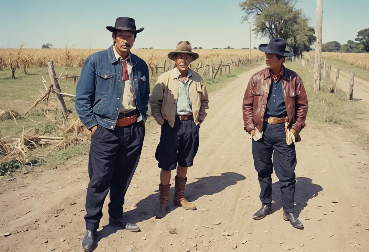 Gauchos in Argentina: Colorful Graffiti Art