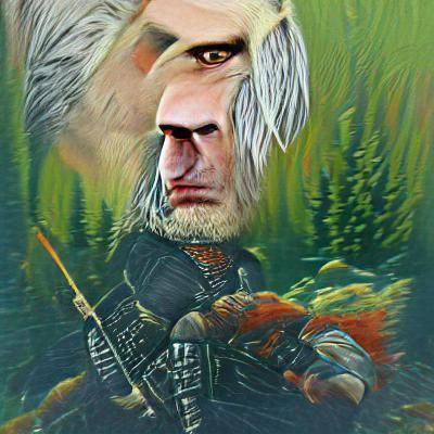 Geralt of Rivia Rendered by AI