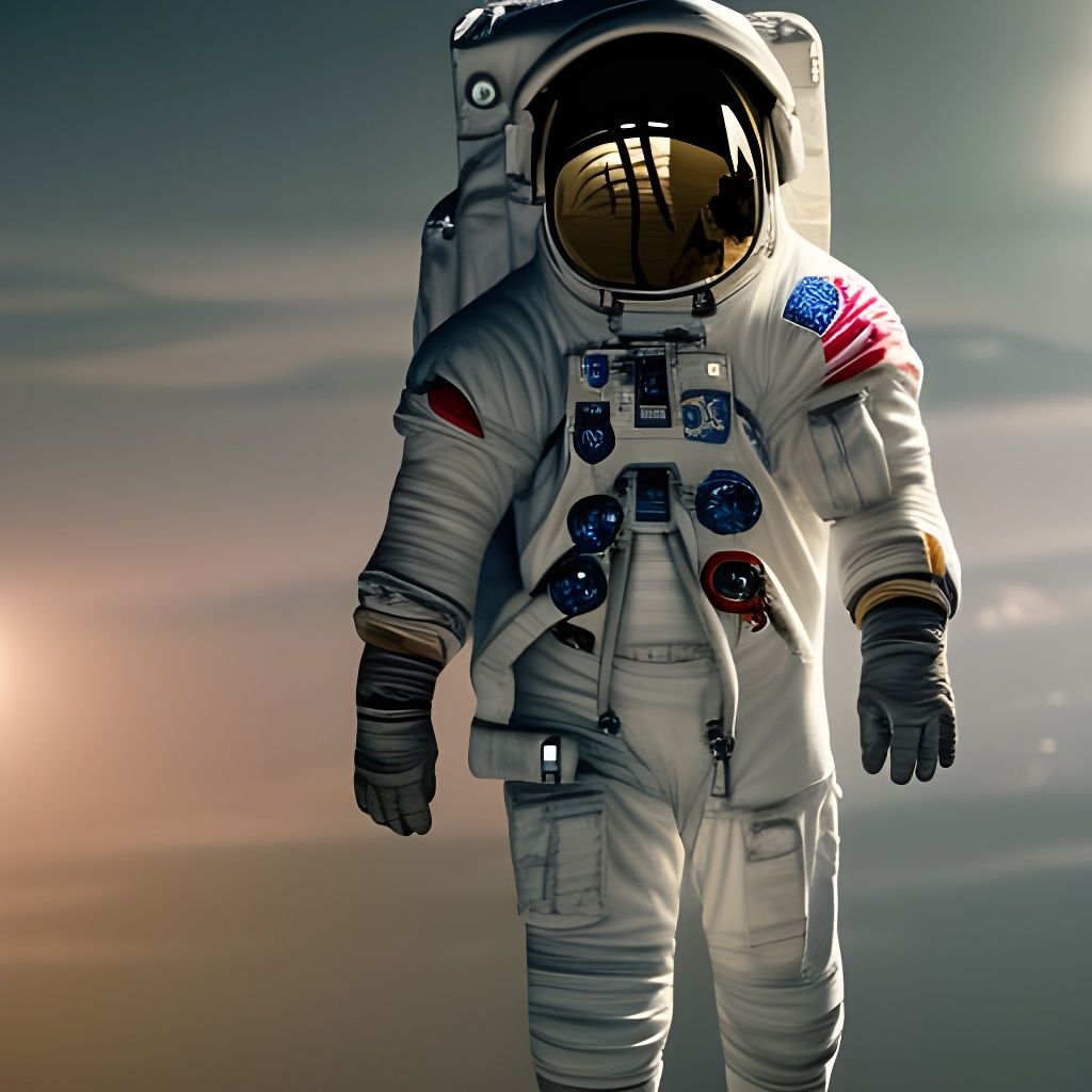 Astronaut in Hyperreal National Geographic Photo