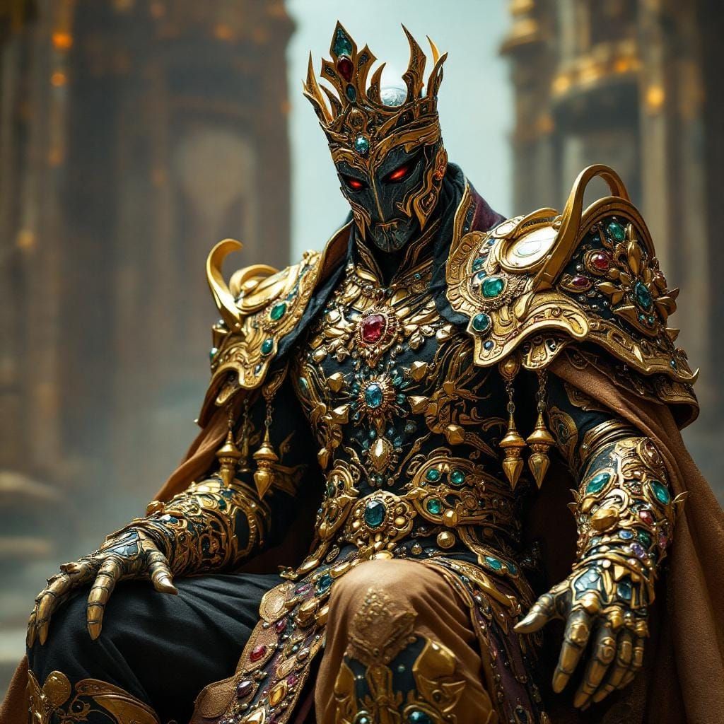 Majestic Emperor in Ornate Attire
