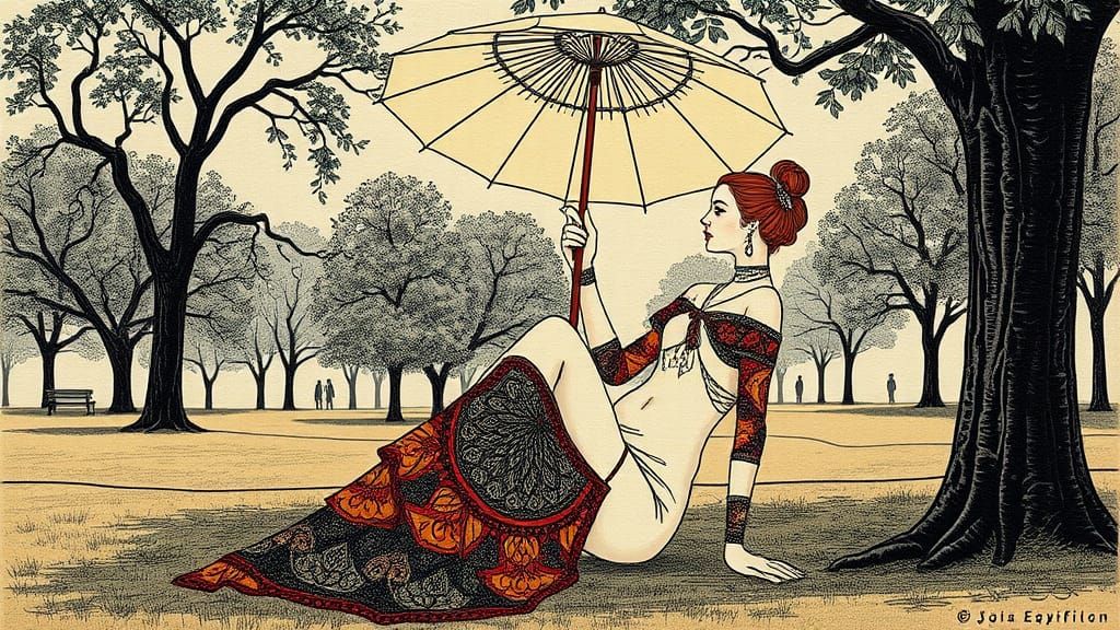 Parasol at the park