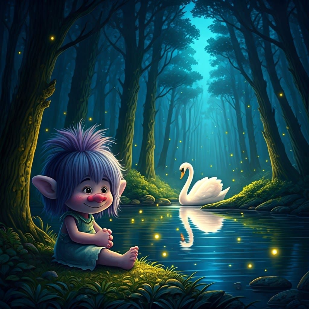 Troll by Firefly Lake: Detailed Digital Matte Painting