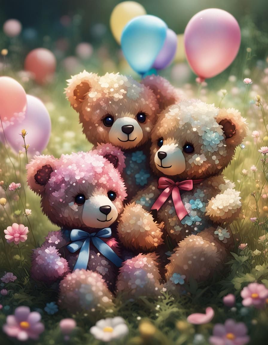 Chibi teddy bears
