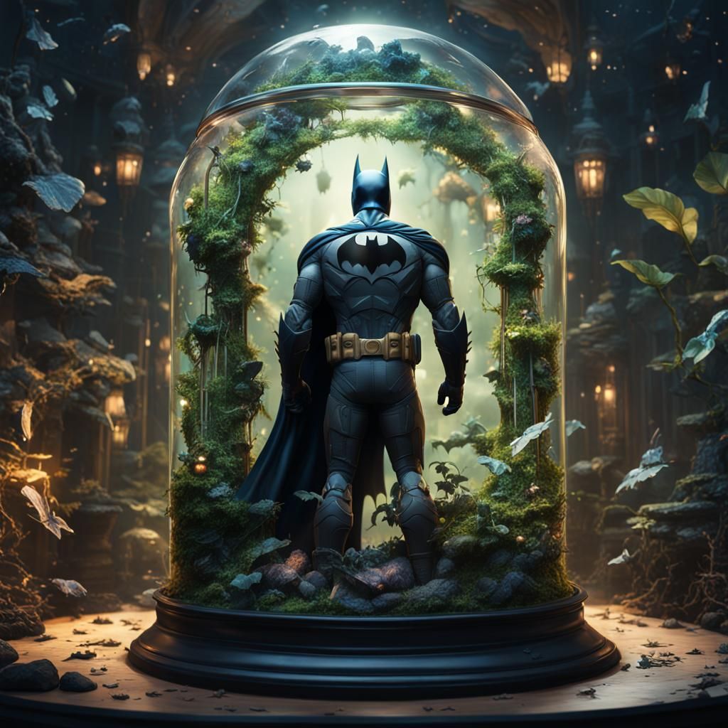 Batman Trapped: A Fantastical Terrarium Concept Art