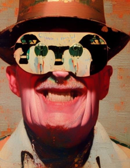 Dreamy Monster Portrait in Pop Art Style