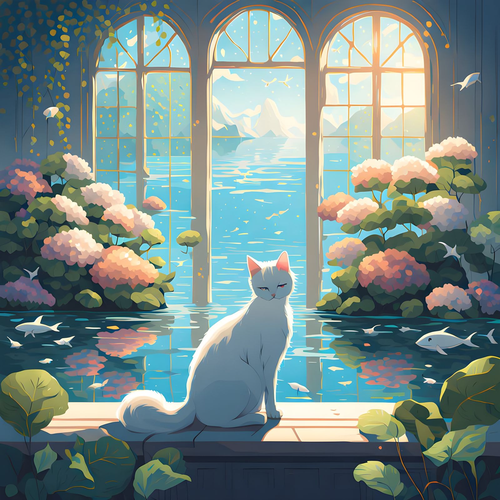 Magical Underwater World Beyond the Indoor Garden