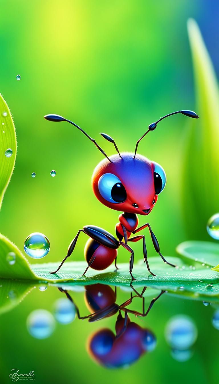 Ant's reflection