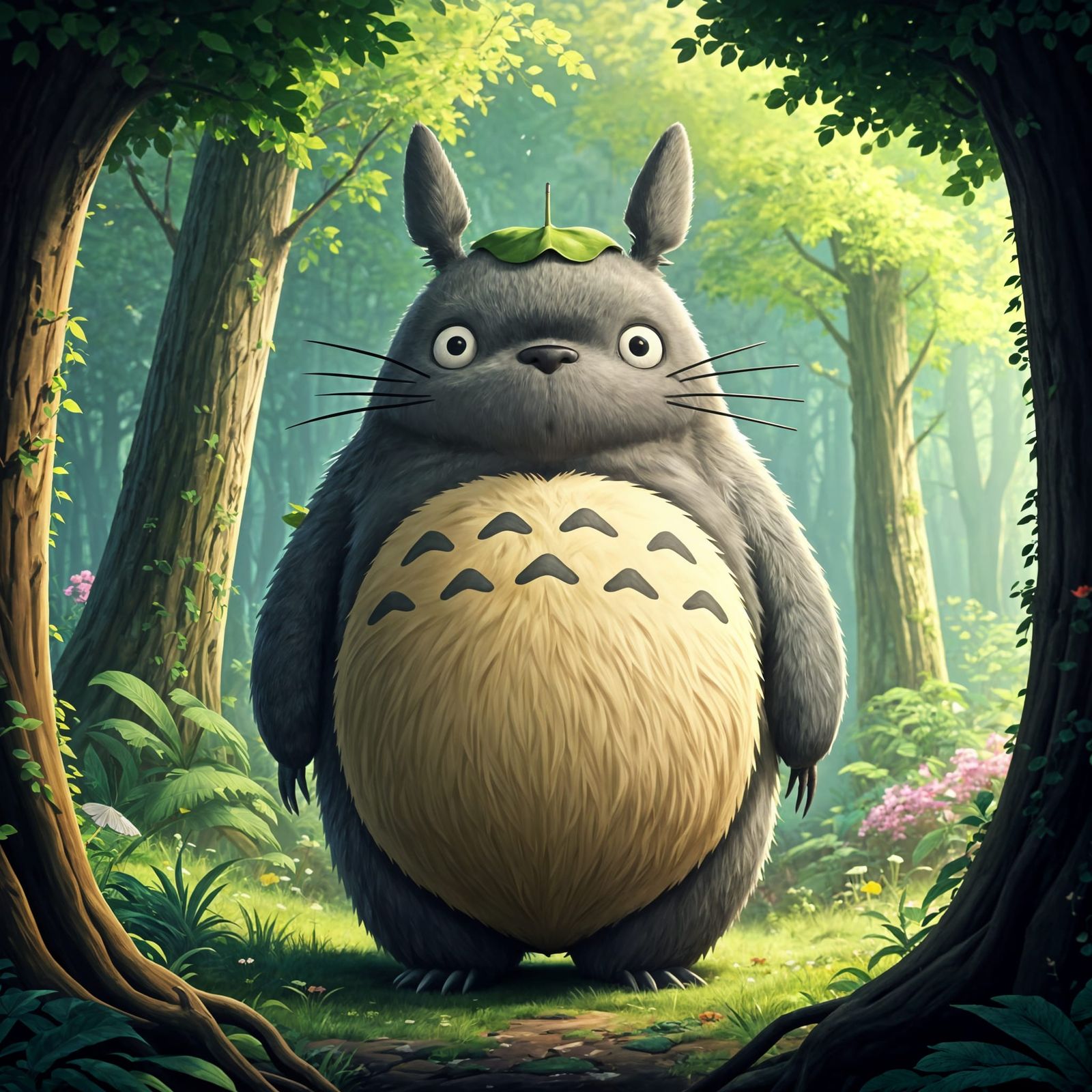 My Neighbor Totoro Anime Concept Art in Stunning 8K Resoluti...