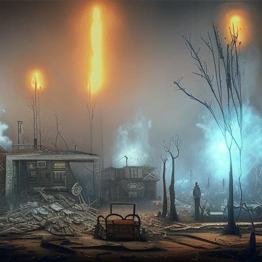 Dystopian Fireworks Display Blueprint in Unreal Engine