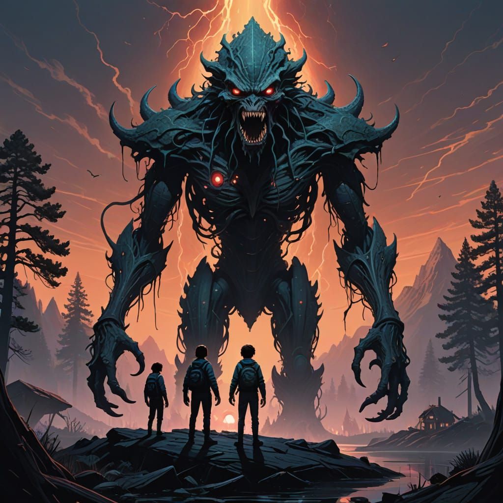 Heroic Demogorgon Unites with Human Heroes in Epic Sci-Fi Sc...