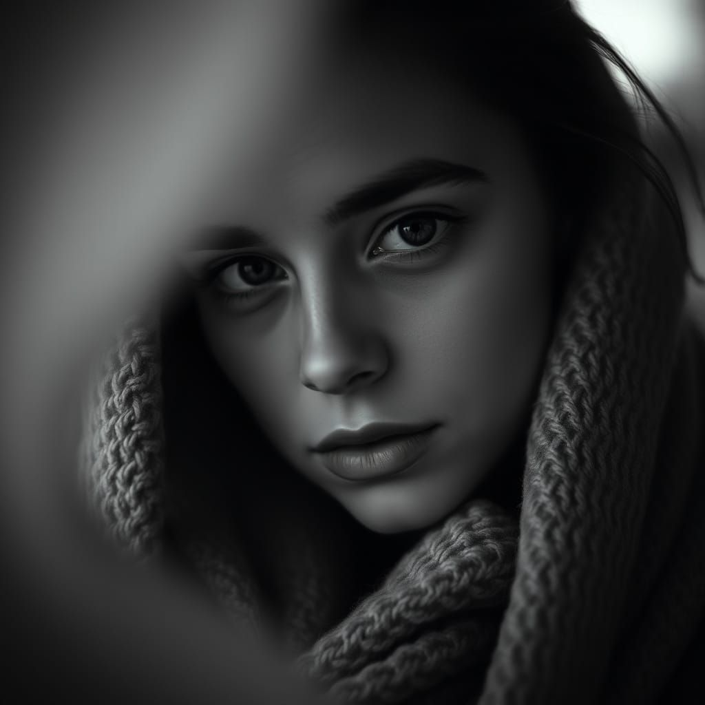 Introspective Portrait in Soft Light