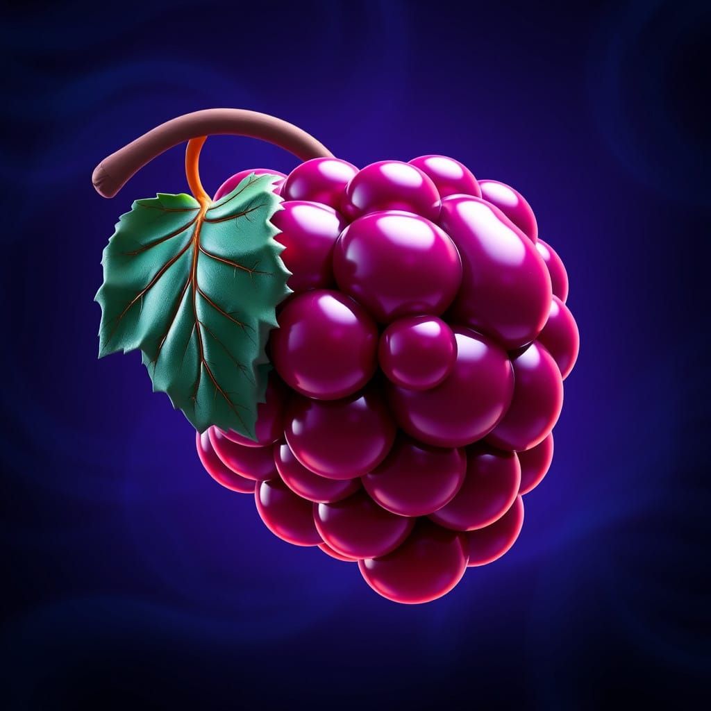 Grape Roblox Logo in Vibrant Fantasy Style