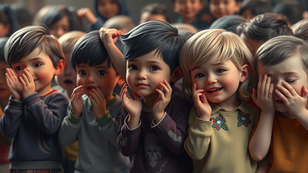 Children in Emotions: A Fantastical Collage in Unreal Engine...
